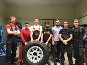 I ragazzi dell'ott Da Vinci durante il progetto Erasmus Jetvet