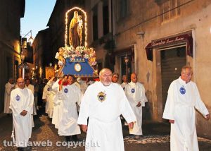 Viterbo - La processione della Madonna del Carmelo
