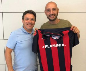 Civita Castellana - Daniele Nohman con il presidente Bravini