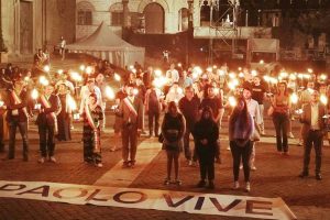 Viterbo - La fiaccolata in onore di Paolo Borsellino