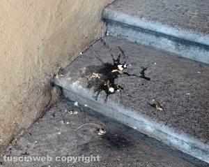 Viterbo - Palazzo dei Priori nel degrado