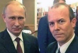 Gianluca Savoini con Vladimir Putin