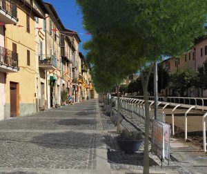 Ronciglione - Il rendering di viale Garibaldi