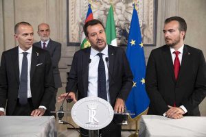 Roma - Matteo Salvini al Quirinale