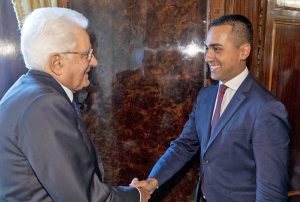 Roma - Luigi Di Maio con Sergio Mattarella