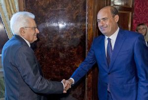 Mattarella con Zingaretti