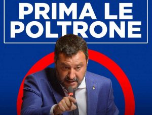La foto, sul blog delle stelle, dell'attacco a Matteo Salvini