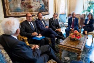 Roma - Il colloquio tra la delegazione del Pd e Sergio Mattarella