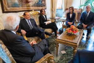 Roma - La delegazione di Forza Italia da Sergio Mattarella