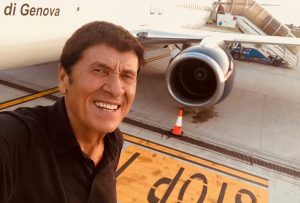 Gianni Morandi in partenza per Cefalonia