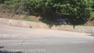 Strada provinciale Canepinese/Cimina nel degrado
