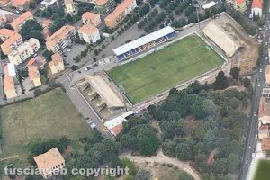 Sport - Calcio - Viterbese - Lo stadio Rocchi visto dall'alto