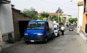 Tre Croci - La polizia locale sul posto dell'investimento