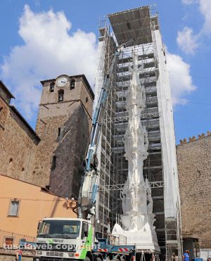 Viterbo - Completato il montaggio di Gloria
