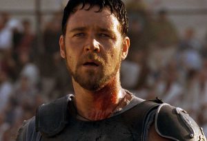 Russel Crowe nel "Gladiatore"