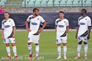 Sport - Calcio - Viterbese - Da sinistra: Vandeputte, Volpe, Errico e Tounkara