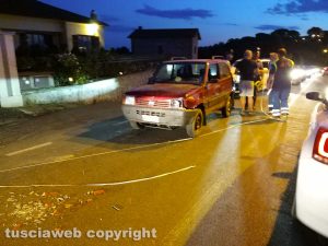 Montefiascone - L'incidente stradale sulla Verentana