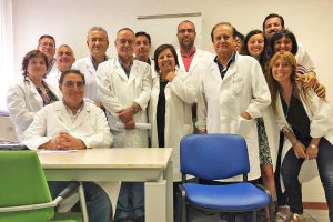 Viterbo - Il dottor Roberto Abbatangelo e i colleghi del centro medico legale Inps