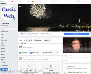 La pagina Facebook di Tusciaweb