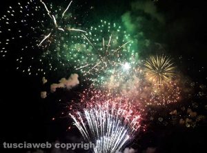 I fuochi d'artificio sul lago di Bolsena