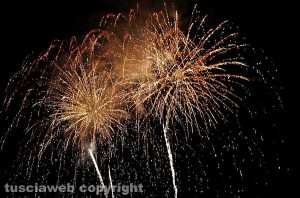 I fuochi d'artificio a Vallerano