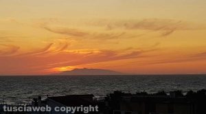 Tramonto a Tarquinia
