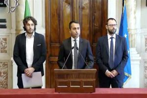 Di Maio al termine delle consultazioni da Conte