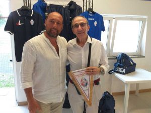 Sergio Pollastrelli e Dante Moretti, presidenti del Barco Murialdina e della Virtus Leone