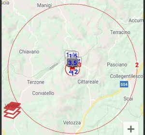 Rieti - Terremoto a Cittareale