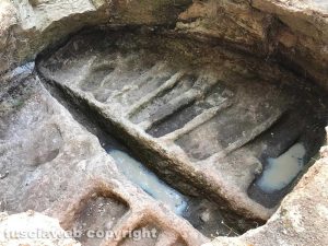 Tuscania - Gli scavi nella necropoli etrusca in località Pratino