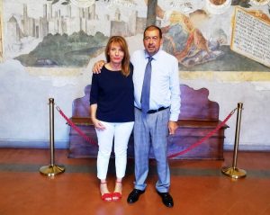 Tarquinia - Il sindaco Giulivi con Daniela Donetti