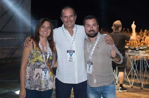 Gli assessori Silvia Nardi e Giovanni Corona e, al centro, il sindaco Sergio Caci