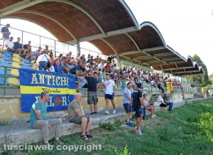 Sport - Calcio - Viterbese - I tifosi allo stadio di Canepina