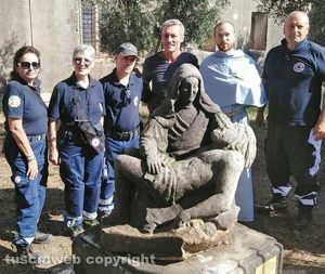 Tarquinia - La Pietà donata dallo scultore Giulio Cosimi Bagada al convento di S. Francesco