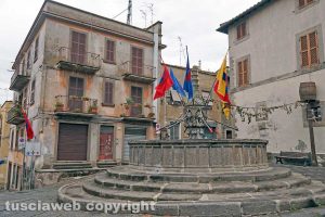Viterbo - La fontana di Pianoscarano