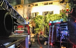 Verona - L'intervento dei vigili del fuoco