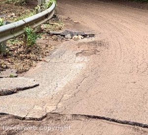 La strada provinciale Vejanese al chilometro 1