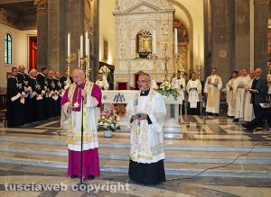 Viterbo - Festa Madonna della Quercia - Patto d'amore - Il vescovo Lino Fumagalli