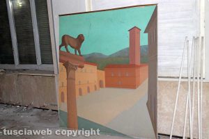 Viterbo - Terme ex Inps - I quadri di Franco Miele