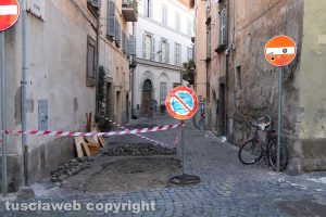 Viterbo - Lavori a via Annio