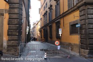 Viterbo - Lavori a via Annio