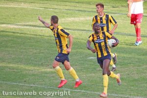Sport - Calcio - Viterbese - L'esultanza di Mamadou Tounkara