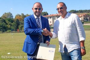 Sport - Calcio - Viterbese - Diego Foresti incontra il sindaco di Latera Francesco Di Biagi