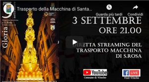 Diretta del trasporto della macchina di Santa Rosa 2019