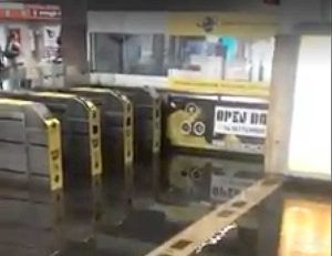 Roma - Metro Colli Albani allagata