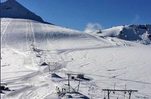 Neve al passo dello Stelvio