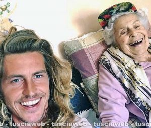 Alberto Mezzetti con la nonna Pasqualina Cianchella