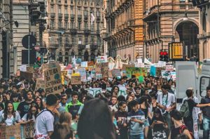 Torino - Gli studenti in piazza