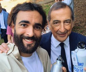 Marco Mengoni e il sindaco di Milano Beppe Sala