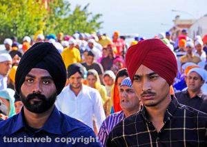 Viterbo - La marcia dei sikh